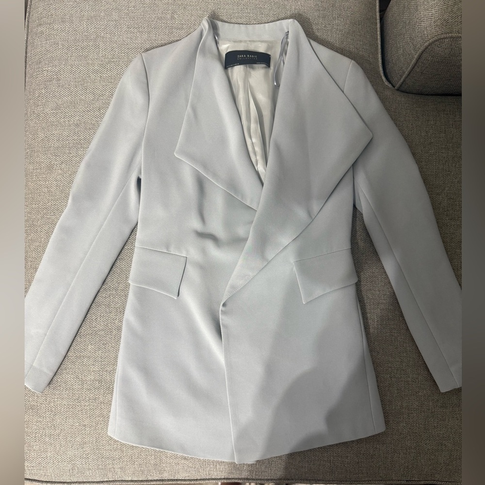 Zara Women's Light Blue Blazer
